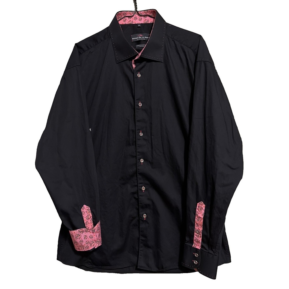 Limited Edition Jared Lang x Nelson De La Nuez Art (1 of 200) Mens Button Up XXL - Picture 2 of 16